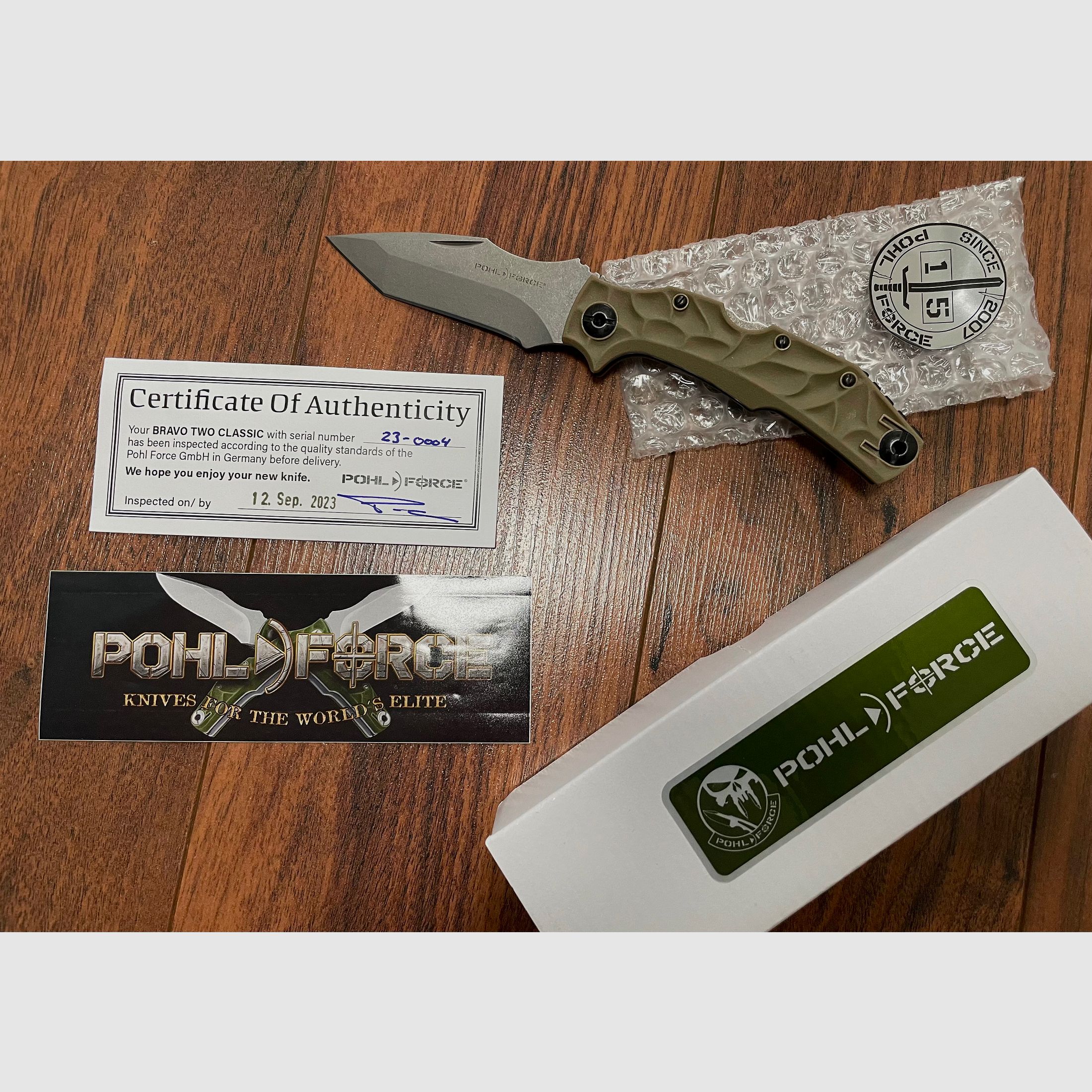 Pohl Force Bravo Two Classic Tanto FDE