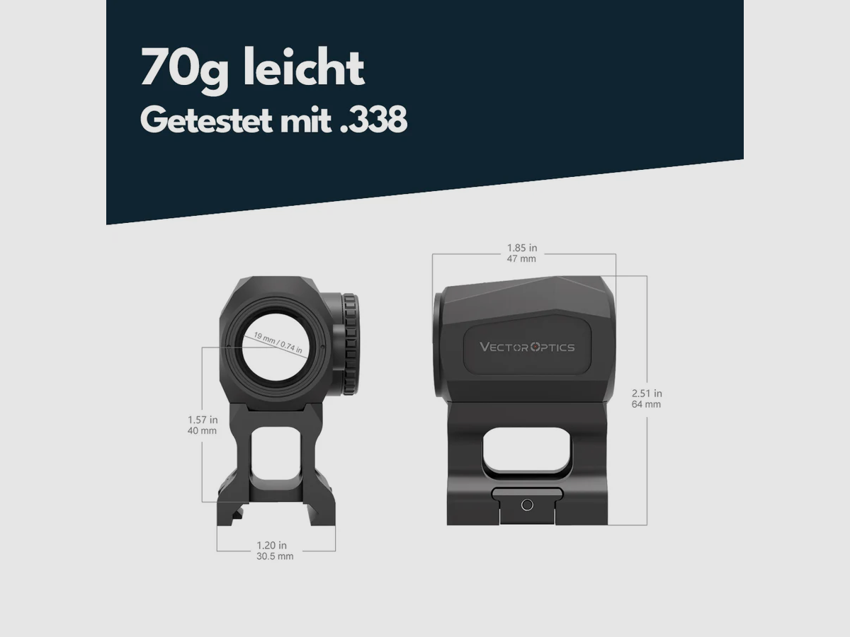 Vector Optics SCRD-69 Scrapper Nano 1x20, imagen 3 de 4
