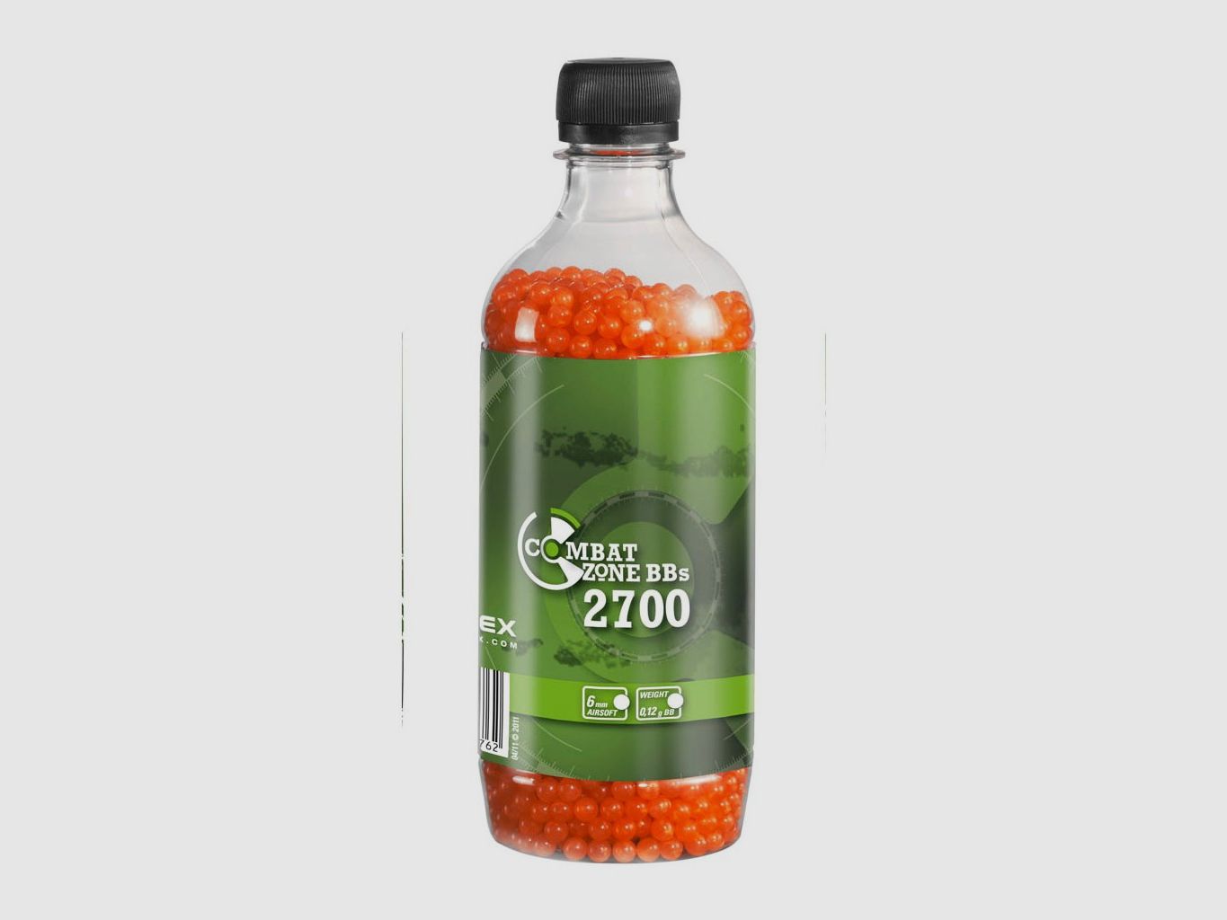 Combat Zone Basic BBs 6 mm, 0,12 g, orange, 2.700 St., Flasche