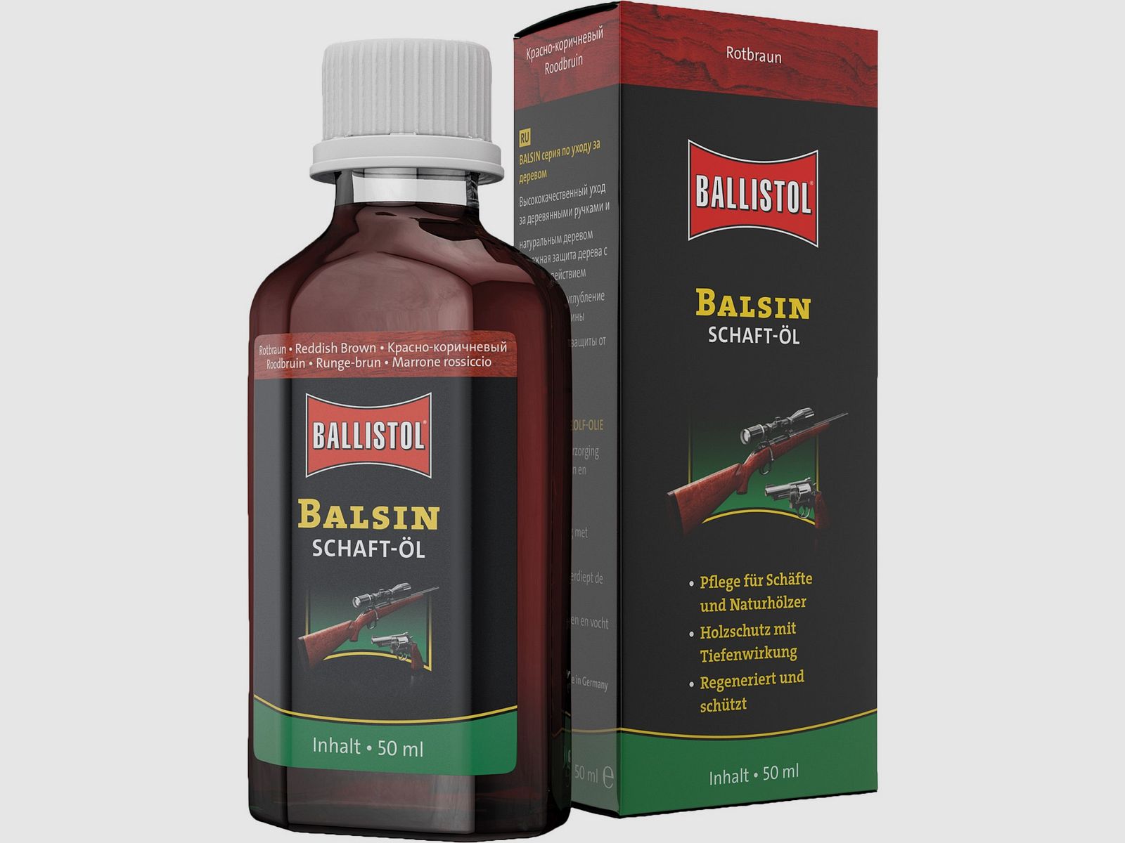 Balsemolie voor schachten bruin roestachtig 50 ml