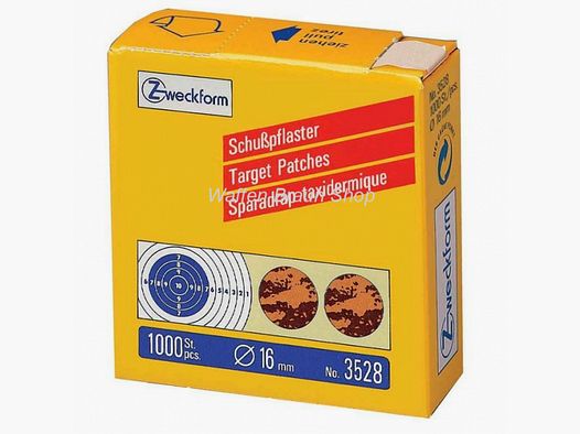 Schusspflaster - 16 mm, 1000 Stück