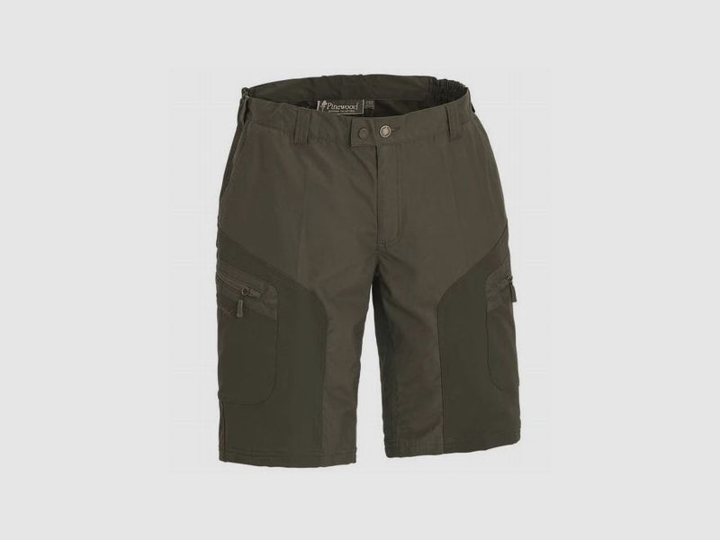 Pinewood Wildmark Shorts stretch M, dark olive/moss green
