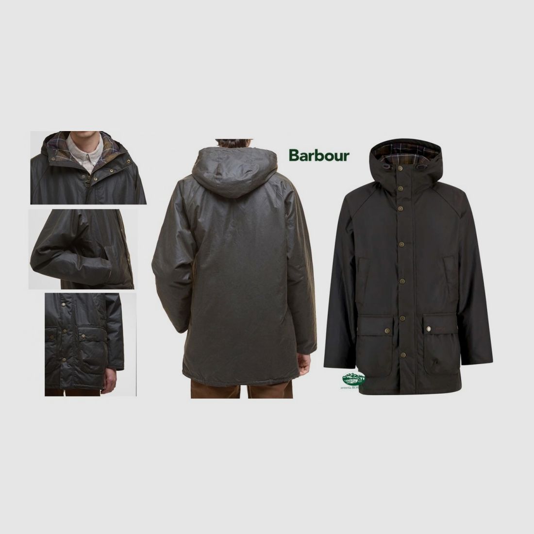 BARBOUR Bedale Parka Wachsjacke Farbe Oliv