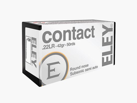 Eley Contact .22 LR 42GR LRN 50 Patronen