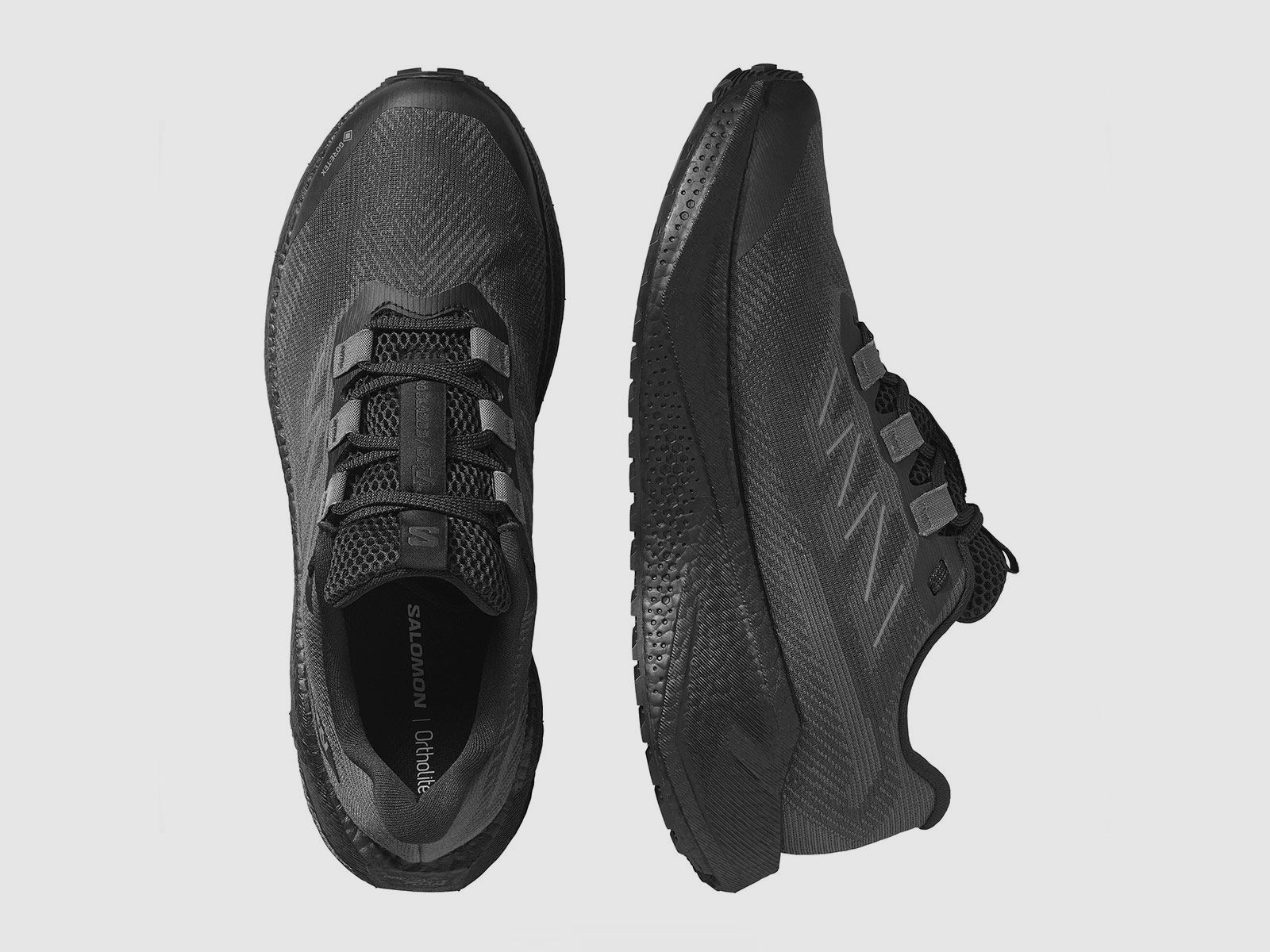 SALOMON – UOMO – AERO BLAZE 3 GRVL GTX Black / Asphalt / Black, immagine 2 di 6