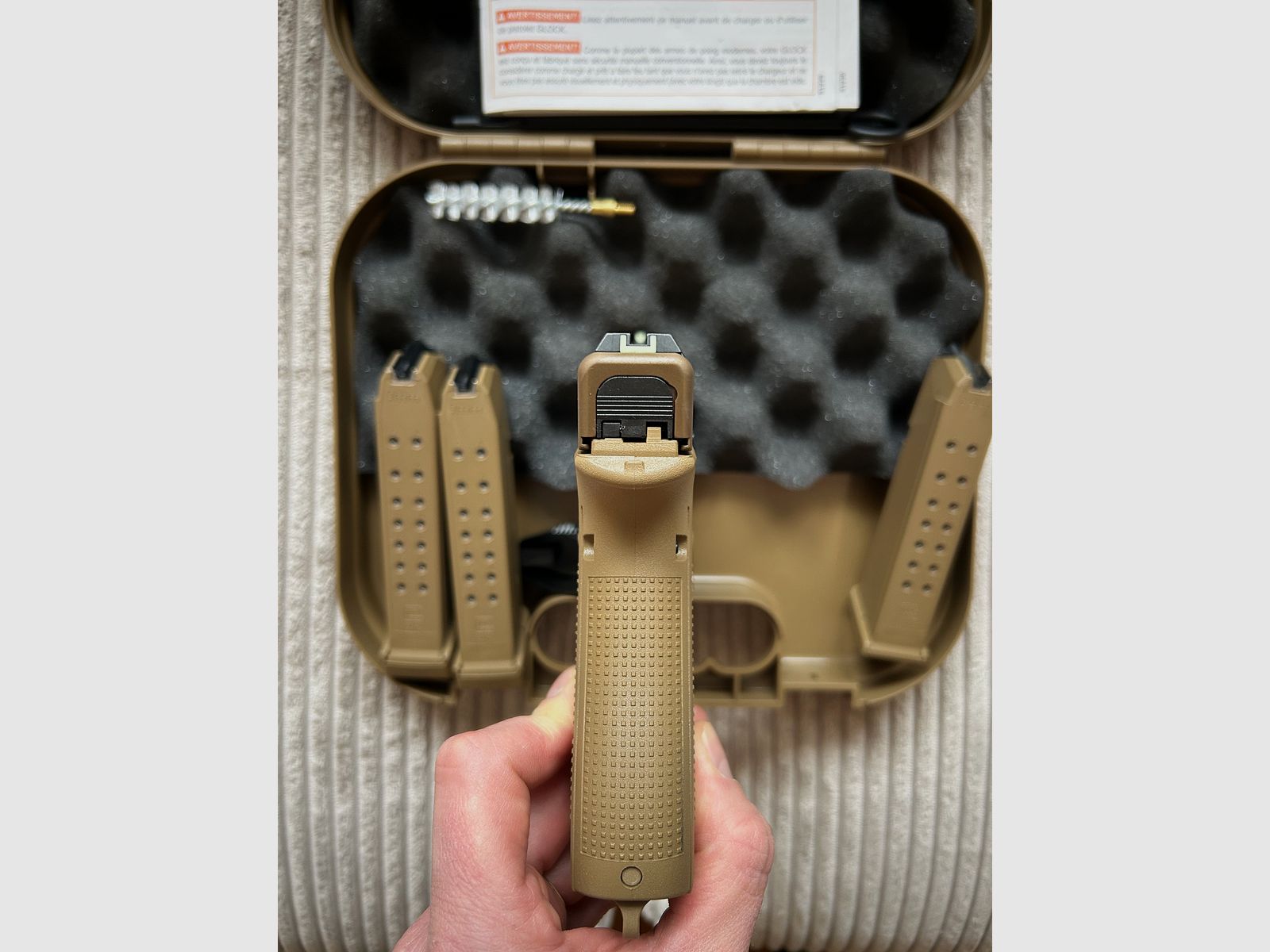 Glock 19x (Pistool Handwapen) Kaliber 9mm in Coyote