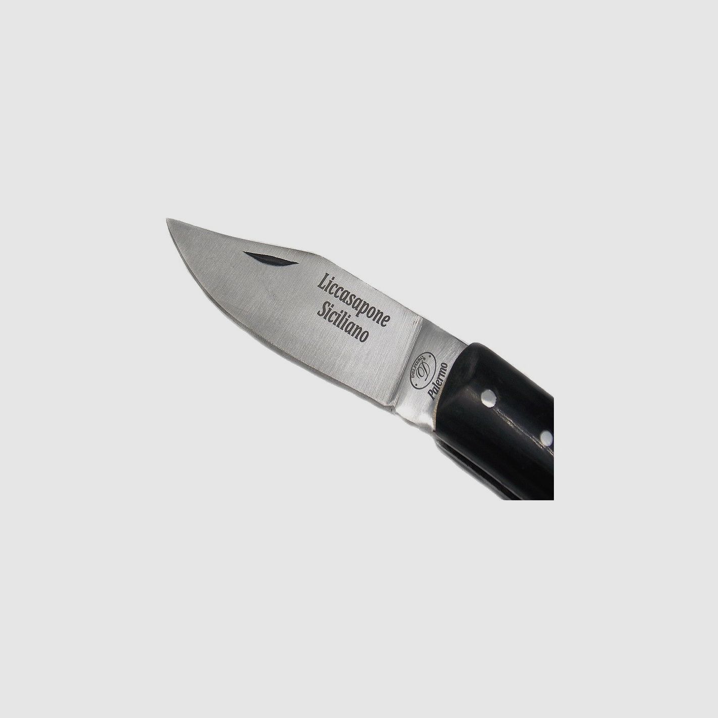 Sizilianisches Messer Liccasapone Klinge 7 cm Horngriff, Bild 2 von 3