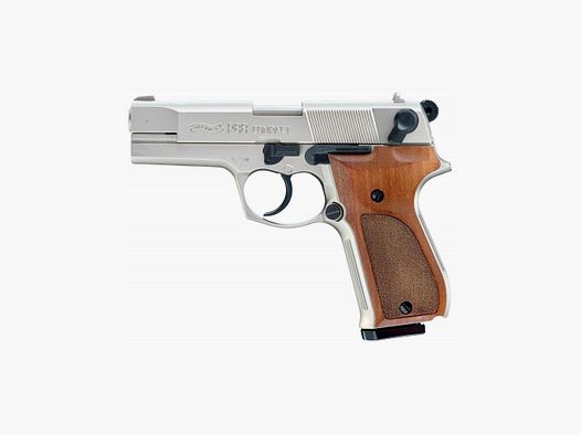 Pistolet 9 mm à blanc Walther P88 nickelé