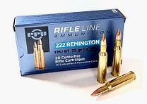PPU Büchsenpatronen .222 Rem. 3,56g 50grs FMJ BT 20 Stück