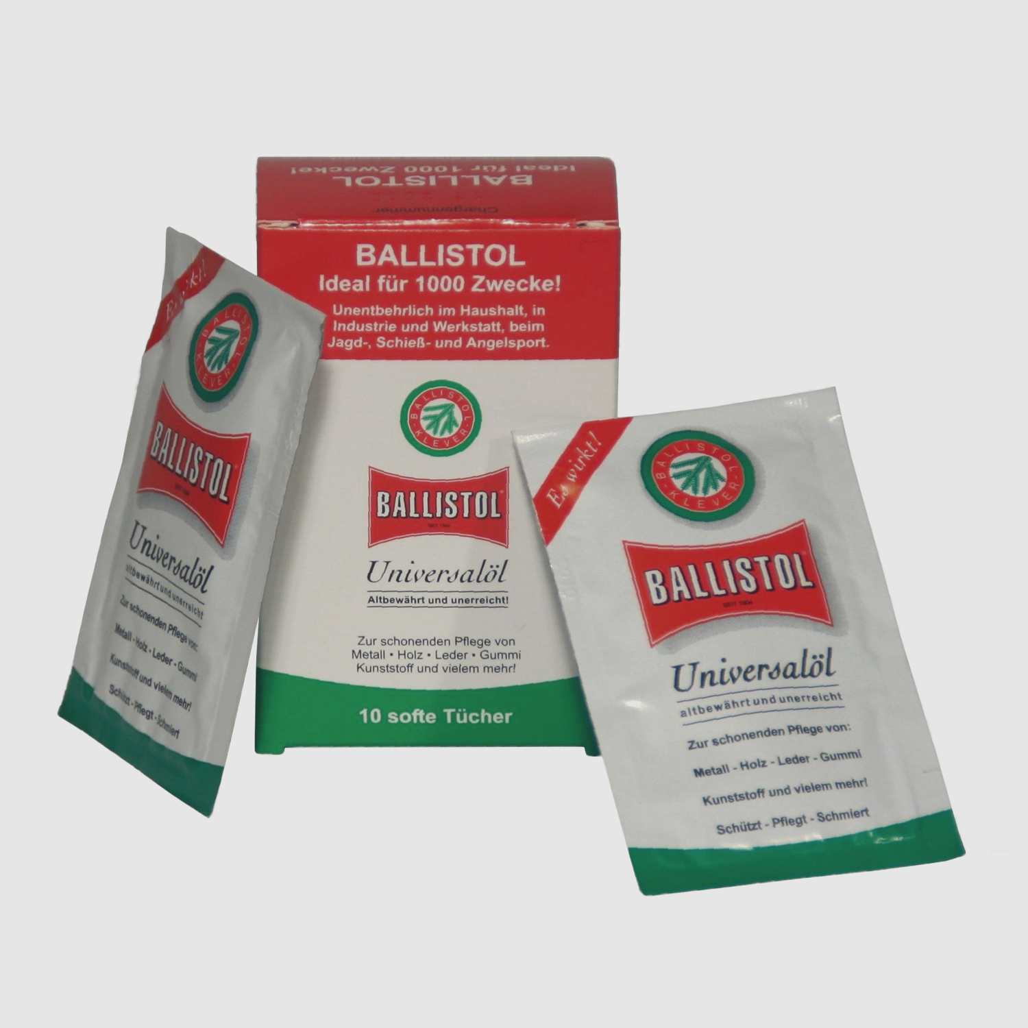 Ballistol Olio Universale 10 Panni per la Pulizia