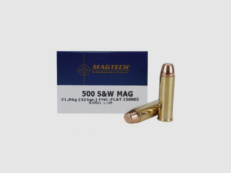 MAGTECH Munition Kal.500 S&W 325 gn FMC Flachkopf