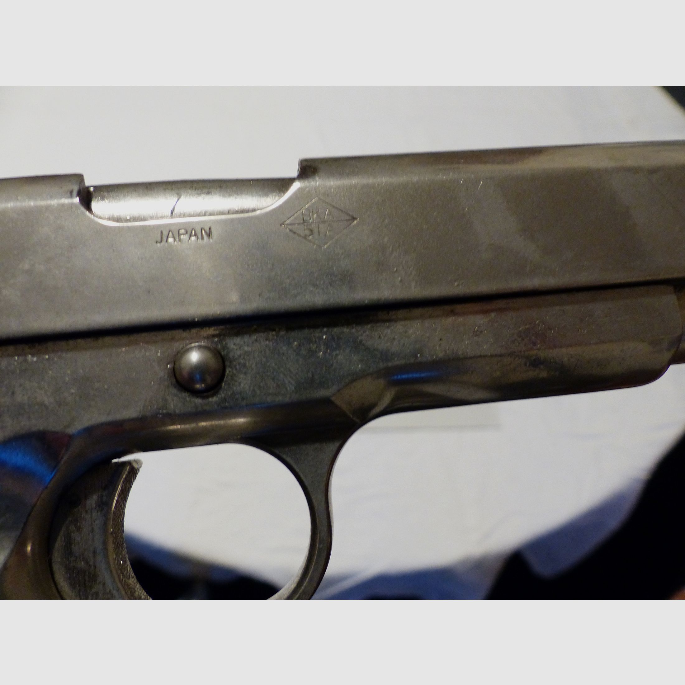 Colt Government Pistole M-1911A1-67 Cal. .45 ACP RMI Japan Vollmetall Deko 70er