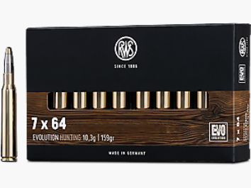 RWS Büchsenmunition Kal. 7×64 10,3g Evolution