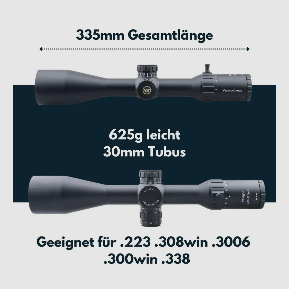 Vector Optics SCOM-25 Paragon 3-15x50SFP Gen II