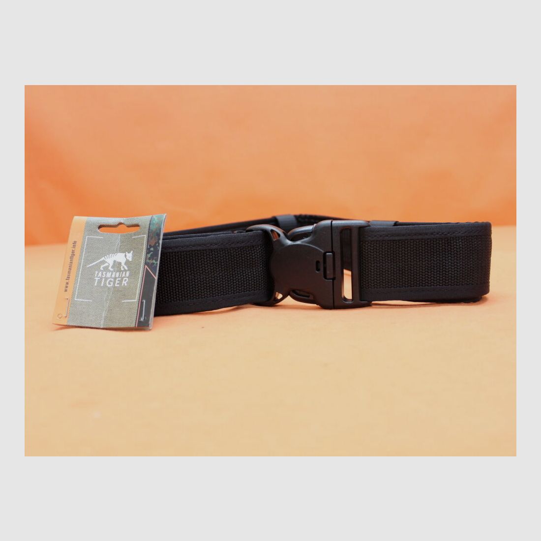 Tasmanian Tiger TT Equipment Belt outer 040 black (7746.040): 50mm Koppel mit Hakenklett-Innenseite Größe M
