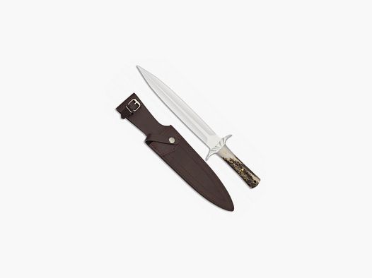 Jagdmesser echtes Geweih Klinge 25cm