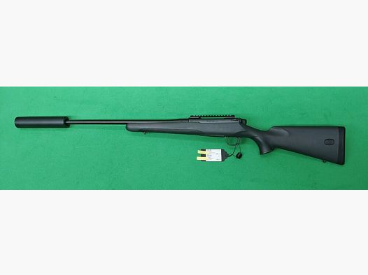 Mauser M18 inkl. Jaki Schalldämpfer und Picatinnyschiene