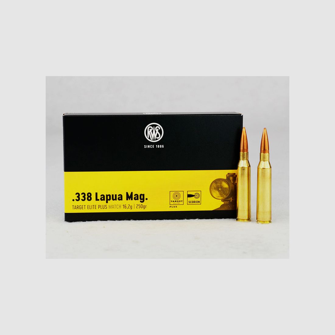 RWS Target Elite Plus .338 Lapua Magnum, 250 grs 1 Packung (20 Schuss á 4,225 €*)