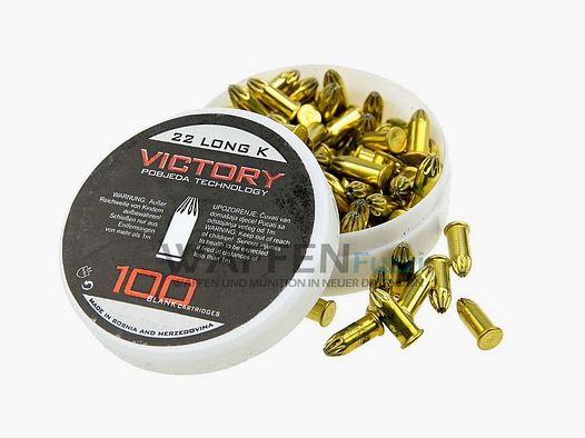 Victory kaliber .22 knal 100 schoten knalpatronen