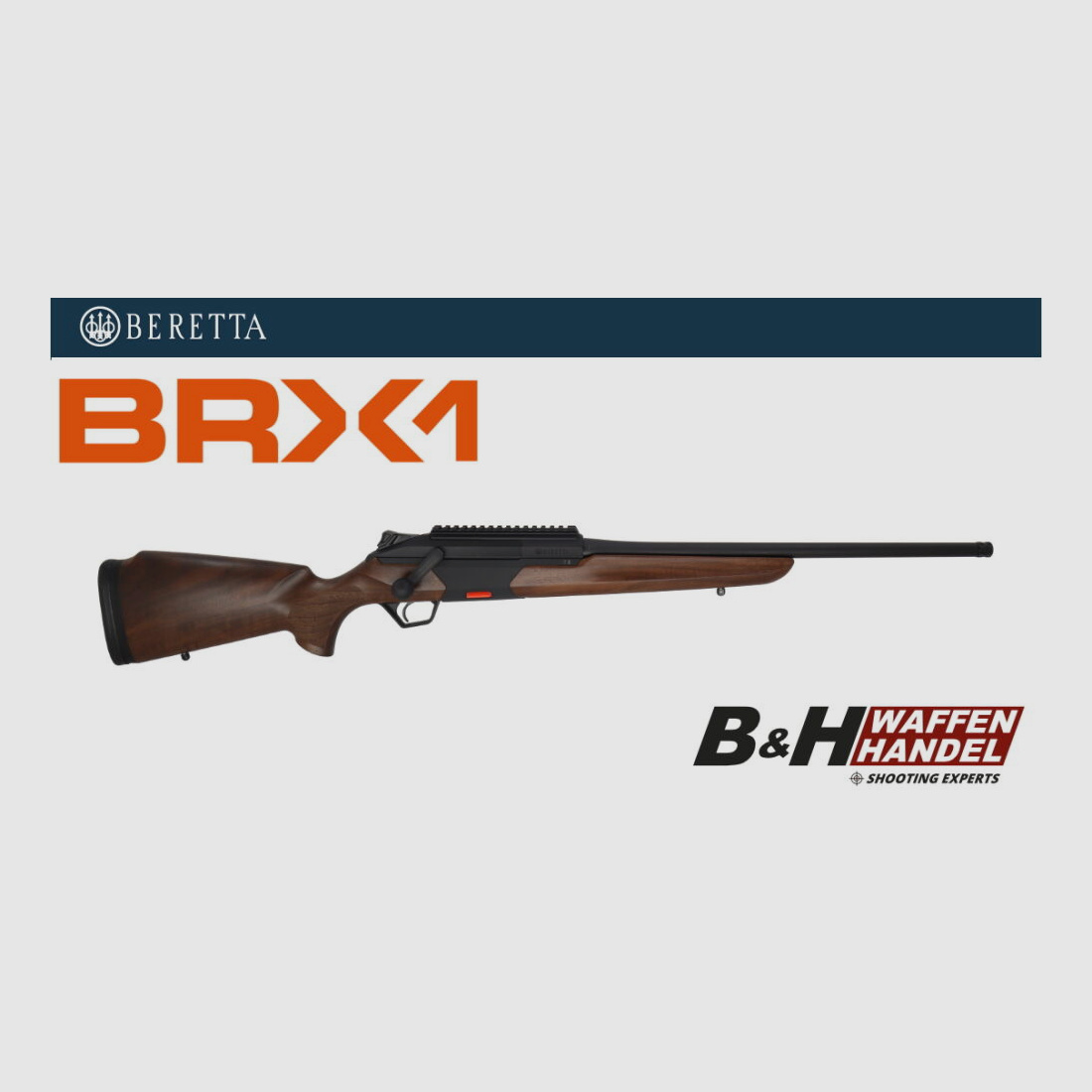 Beretta	 BRX1 Nussbaum Holzschaft kurz LL 51cm Geradezug Repetierer auf LINKS umbaubar BRX-1 BRX 1