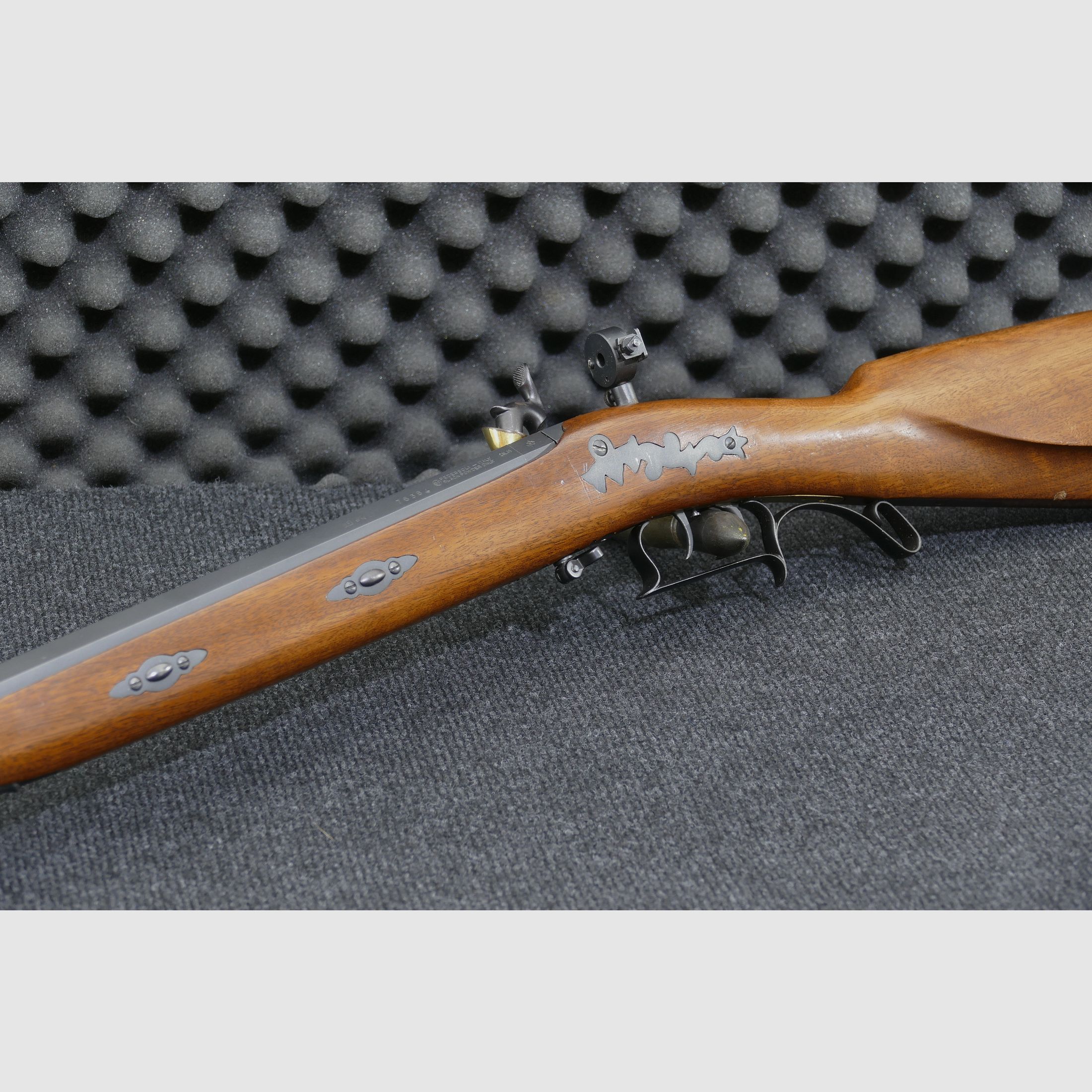 Davide Pedersoli Vorderlader Gewehr Tryon Rifle (Model S.229) uitvoering Creedmoor, .45 zwartkruit, zeer goed onderhouden