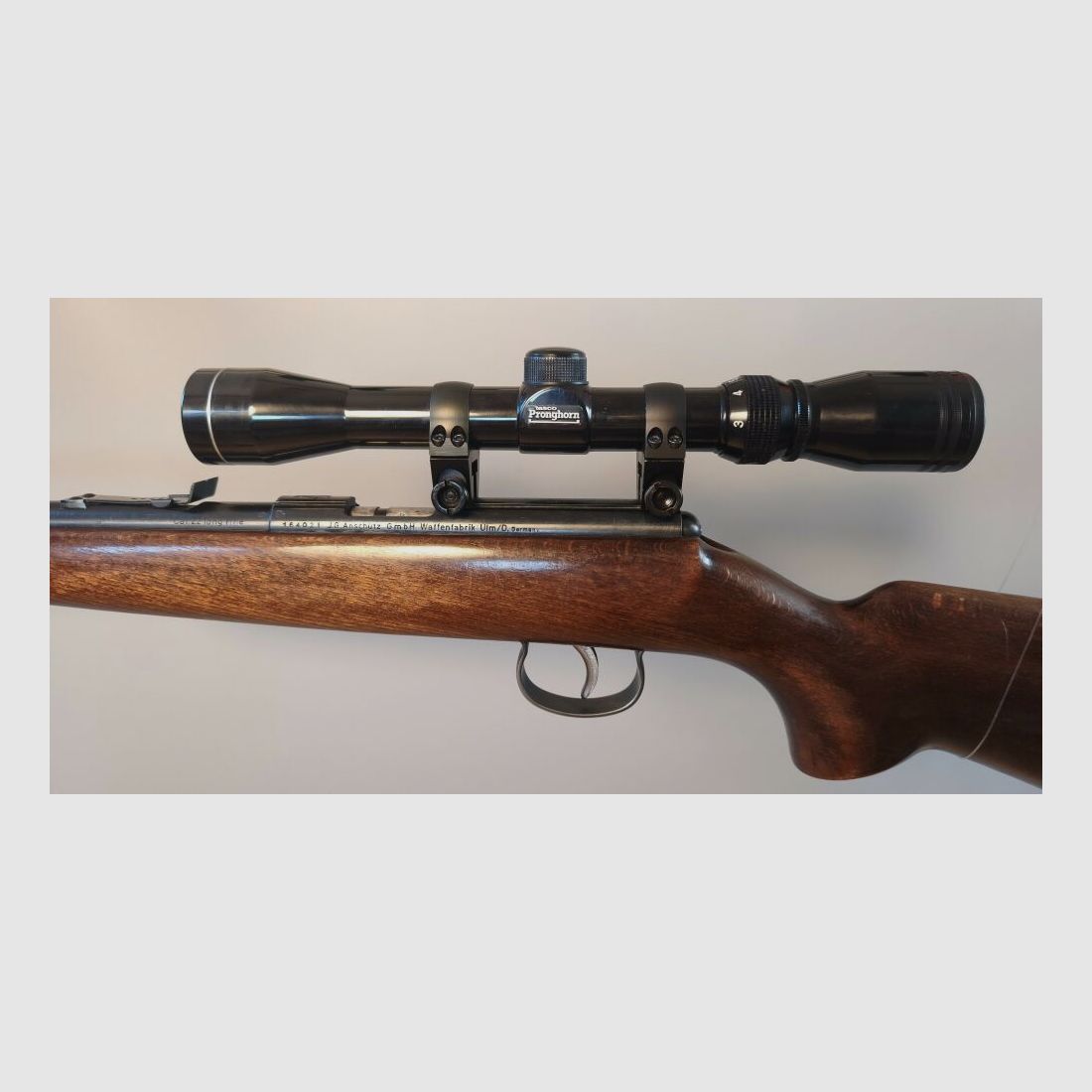 Anschütz single shot .22 long rifle with scope .22lr