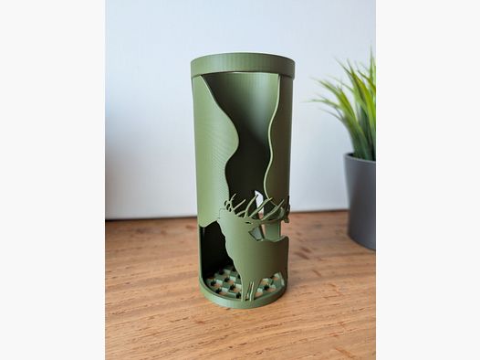 Magnetic silencer mount with deer design - 65mm