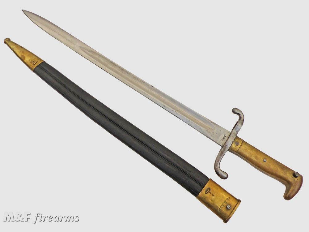 Deutsches (Braunschweigisches) Bajonett Infanterie-Seitengewehr (SG) M 1871 TS: 92.R.1.238