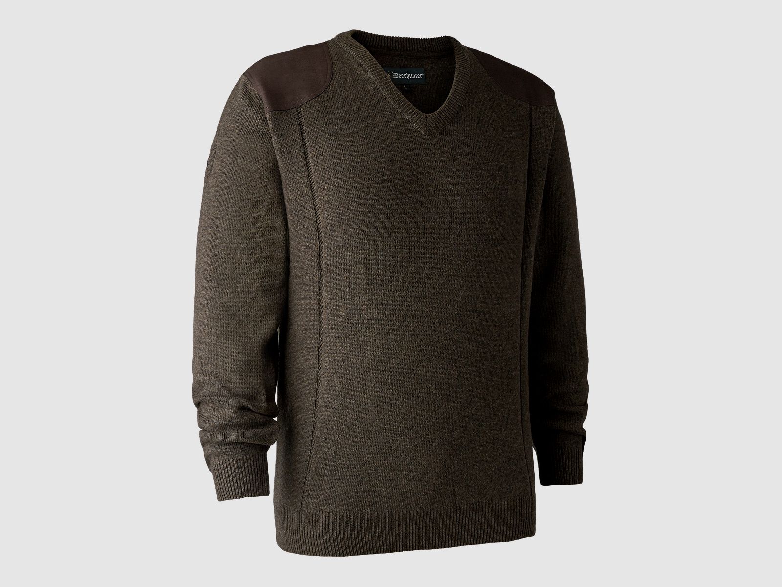Deerhunter Sheffield Knit with V-neck Dark Elm 2XL