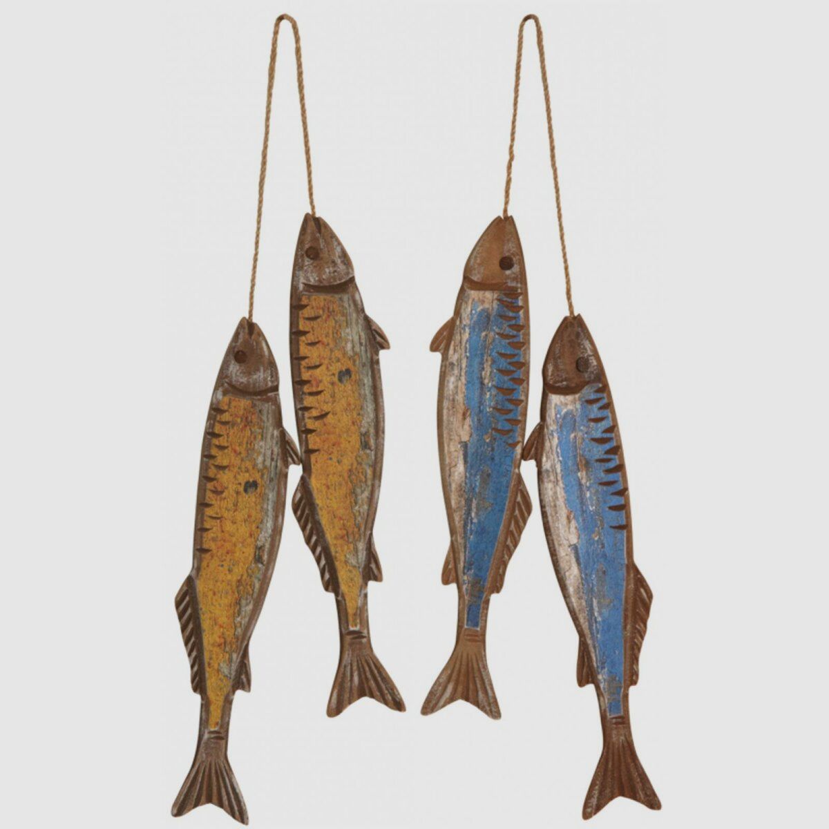 Lovergreen Dekoration Motiv Set mit 4 Fischen zum Aufhngen