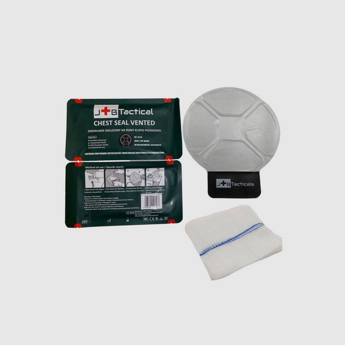 JB tactical – Botiquín táctico IFAK II estándar OTAN – conforme con TCCC (17 elementos) – verde, imagen 8 de 18