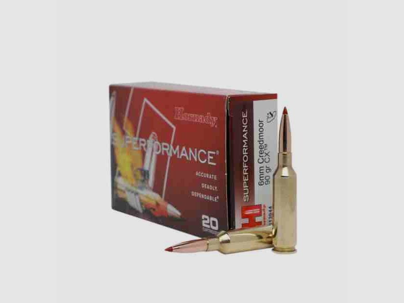 Hornady AMMO 6MM CREEDMOOR 90 GR CX™ SPF