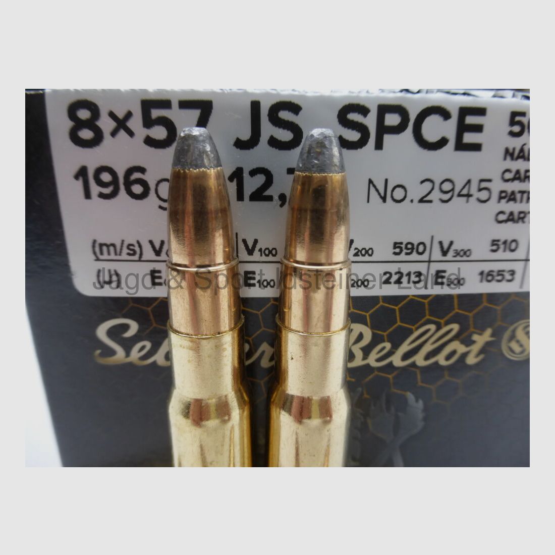 Sellier & Bellot 196grs, SPCE (softpoint cutted edge)