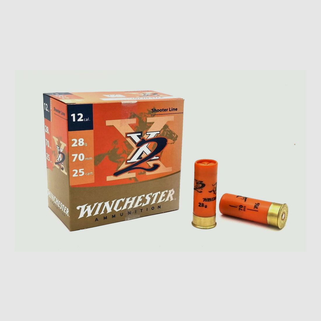 Winchester	 12/70 Winchester X2 28g / 7,5 Schrotpatronen 250 Stück