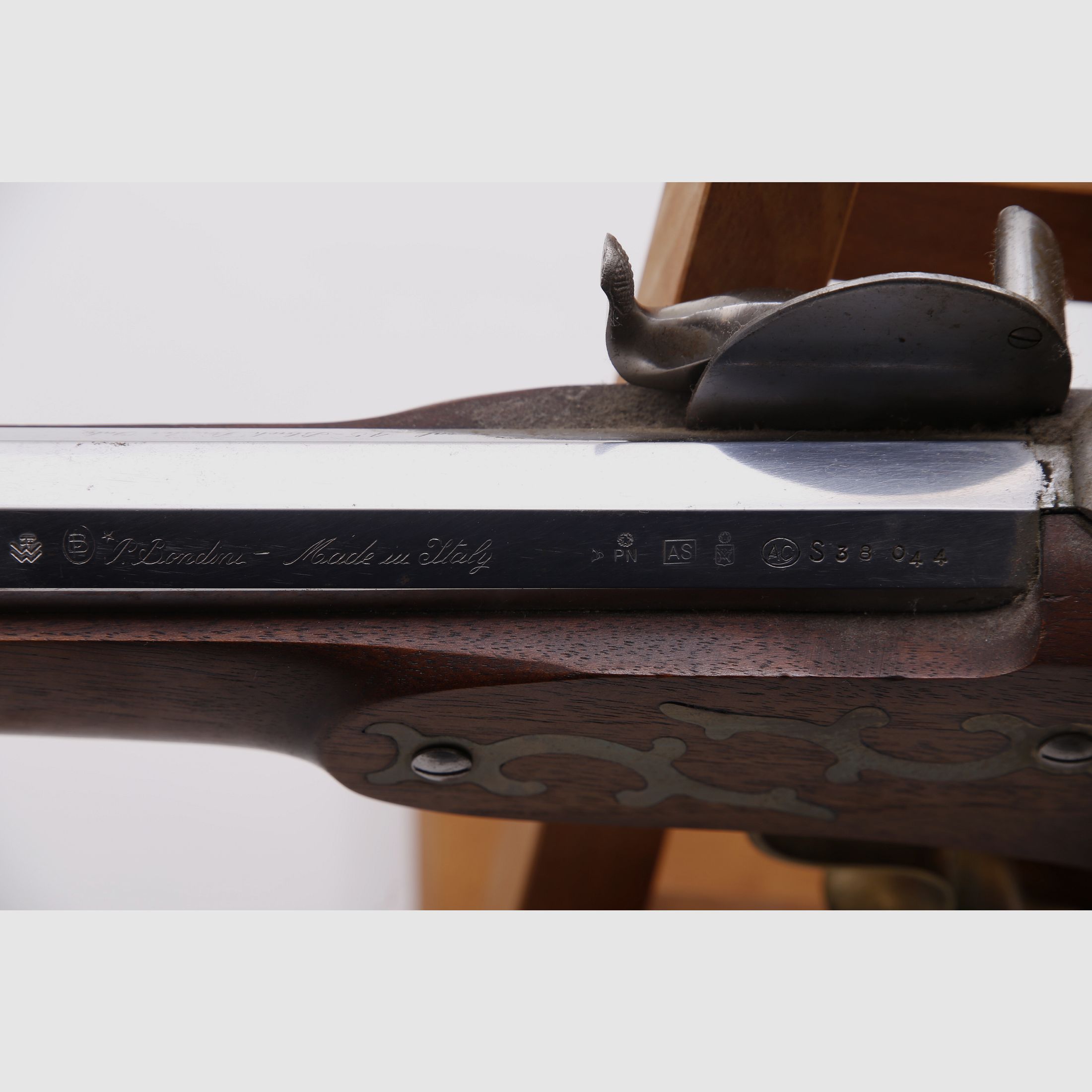 P. Bondini Vorderlader Gewehr Kal. .45 Schwarzpulver Perkussion Made in Italy