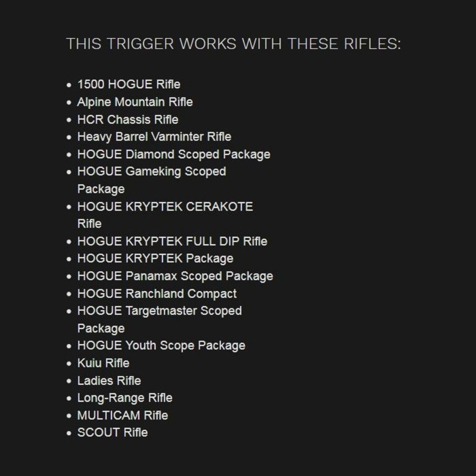 Timney Abzug m/Sicherung 3lbs Howa/Weatherby