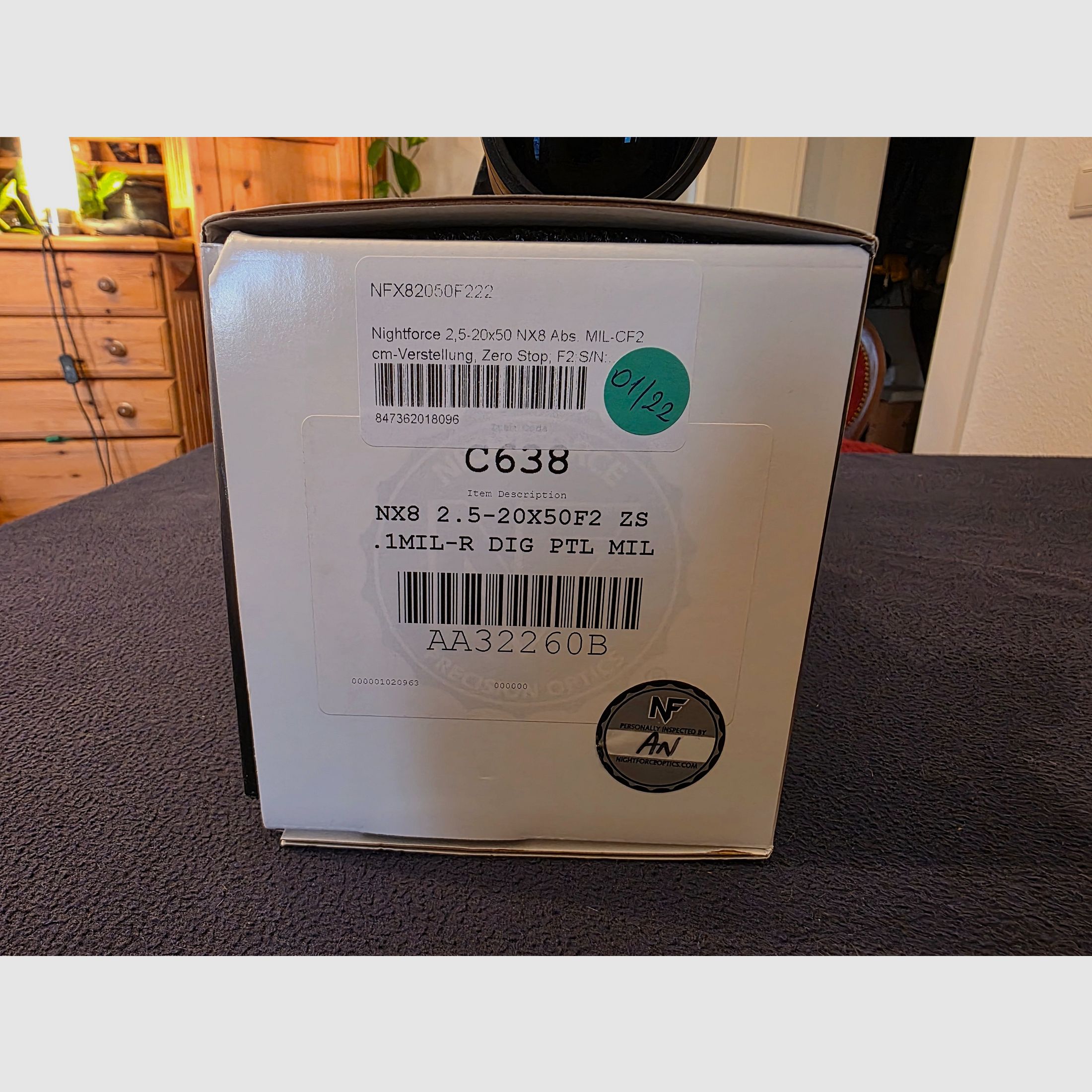 Nightforce NX8 2,5-20x50 F2, immagine 8 di 8