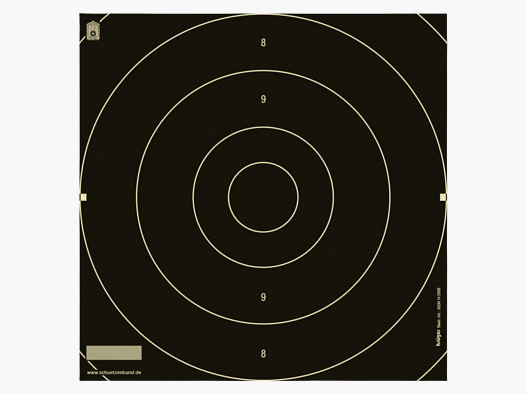 Specchio da competizione con DSB Signum per pistola a fuoco rapido / pistola sportiva 25 metri 25x26 cm, 50 pz.