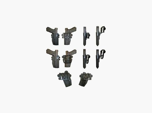 Comp-Tac Kydex Holster INTERNATIONAL Walther PPQ M2 Sport / Q5 Match, 5"-Linkshänder-Schwarz