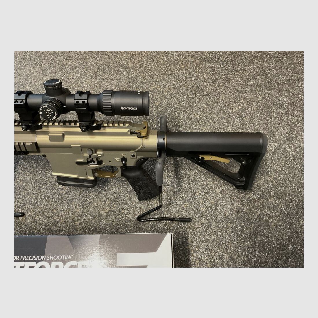 Waffen Burk BR10 308Win 12,5Zoll mit Nightforce Optik 4-14X56 4A