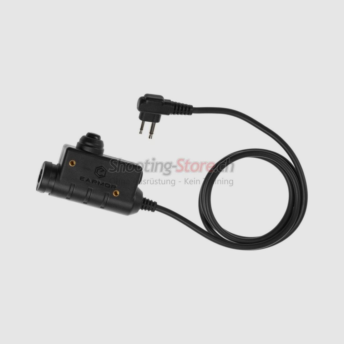 Earmor M51 Tactical PTT Motorola Due Pin Nero