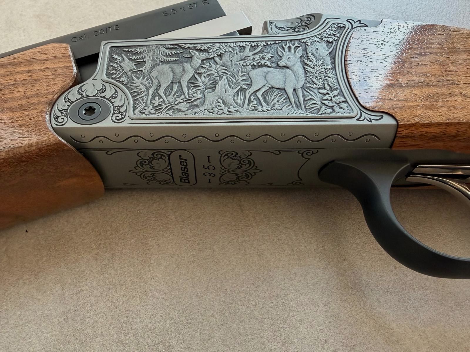 Blaser Bockbüchsflinte BBF 95 Luxus Gravur Rehwild 6,5x57R 20/76
