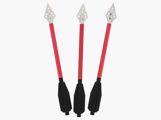 6,5 ZOLL ALUMINIUMPFEILE MIT JAGDSPITZE - 3-ER PACK