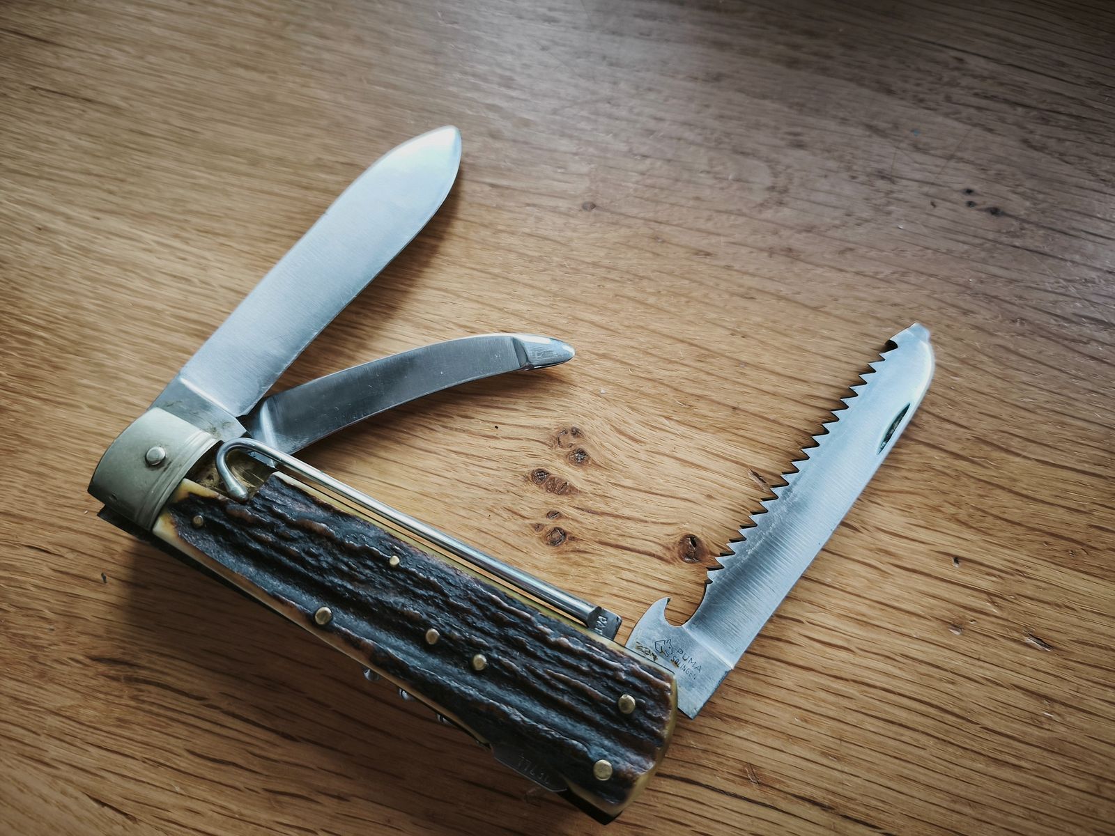 PUMA 959 Jagdmesser fünfteilig Puma Solingen Taschenmesser Jagdtaschenmesser nach Frevert 5-teilig 
