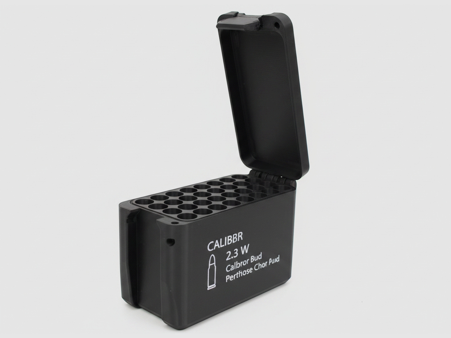 Filamelt Munitionsbox / 300 Norma Magnum / 'Klapp- / Rastdeckel' / Patronenbox, Ammo Box