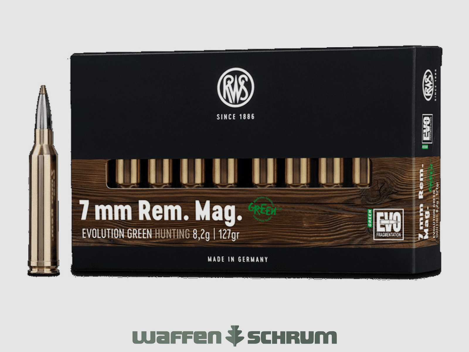 RWS Evo Green 8.2g - 127gr 7mmRemMag