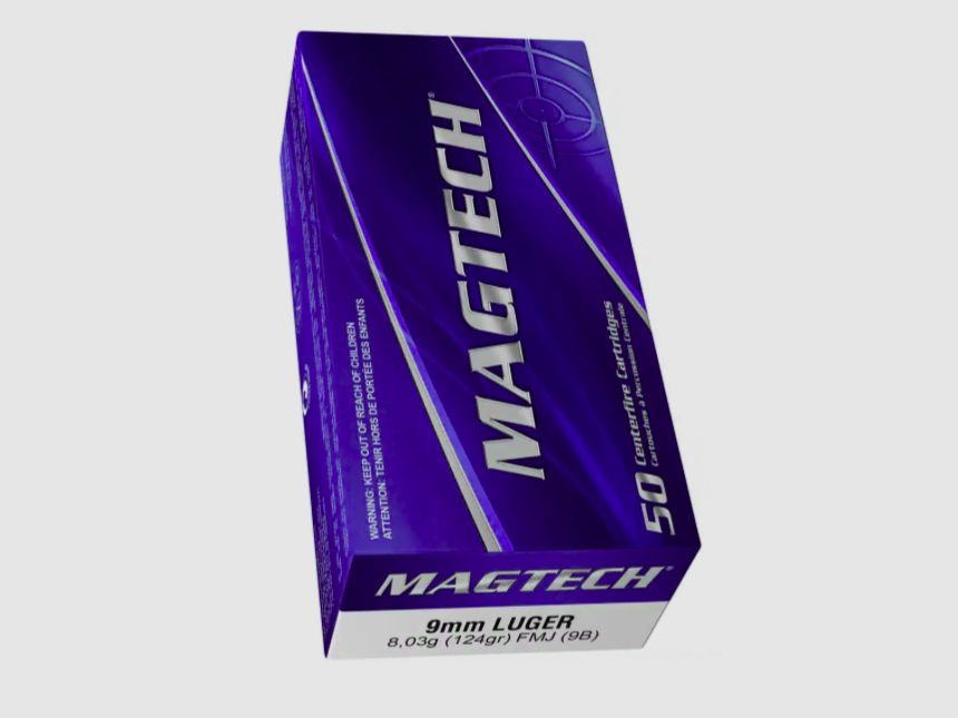 Magtech 9mm Luger VM 8,0g/124grs. 50 Stck.