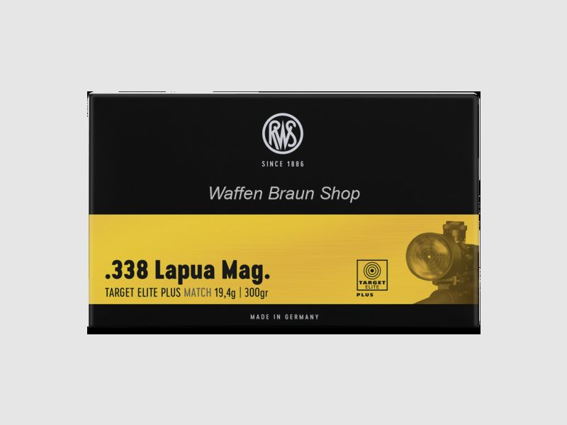 RWS TARGET ELITE PLUS .338 Lapua Mag. 19.4g