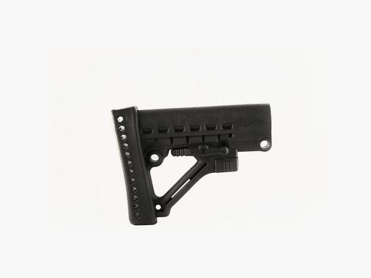 Archangel Heavy Duty AR-15 / AR-10 calciolo (tubo commerciale) - Polimero nero