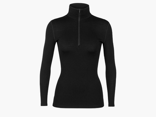 Icebreaker Icebreaker Langarmshirt Tech Half Zip Merino 260 schwarz Frauen